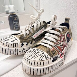 Dolce & Gabbana Multicolor Graphic Sneakers